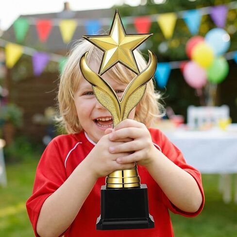 جائزة BESPORTBLE للنجوم مقاس 11 بوصة، جوائز ذهبية معدنية للمسابقات الرياضية، والفعاليات المدرسية وتقدير الشركات، وجوائز الفائز البلاستيكية المتينة للأطفال والكبار in Kuwait