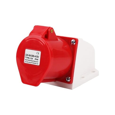 Industrial Plug 16/32A Aviation seat Waterproof 380V3/4/5 core Three-Phase Four-Wire Exposed Socket(1133 Hole 16A Solid) in Saudi Arabia