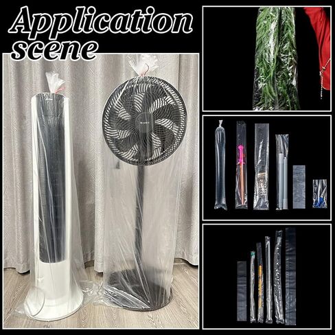 WADORN 7.8x47.2 Inch Extra Long Plastic Sleeves, 40 Packs 2 Mil Poster Poly Bags Flat Open Poster Bags Sleeves Clear Flat Open Waterproof Storage Poster Tube for Long Narrow Items Storage in Saudi Arabia