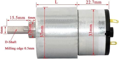 JGB37-520 Micro DC Speed Reduction Motor 6V Small(6V10 rpm) in Saudi Arabia