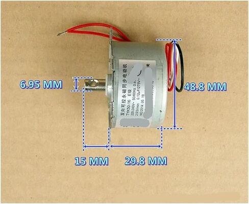 Diameter 48.8mm 50KTYZ Synchronous Motor 220V 2.5RPM 0.6W AC Low Noise in Saudi Arabia
