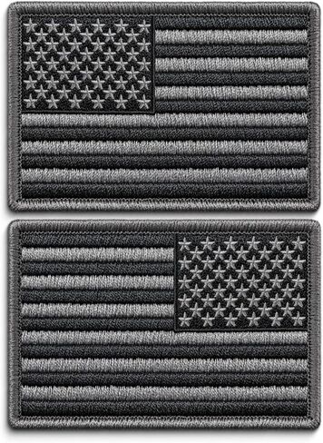 Flag Patch - Flag Patches for Backpacks - American Flag Patches for Jackets - Tactical US Flag Patch - USA Patch for Clothes - Hook and Loop on Back 2x3 in Saudi Arabia