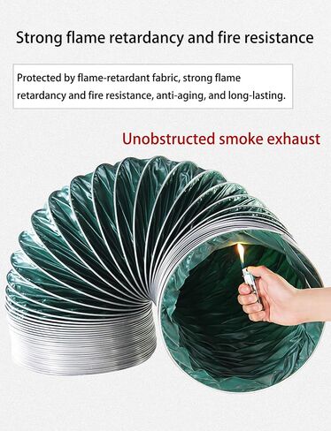 Heavy-Duty Heat & Flame Resistant Flexible Air Duct Hose, Triple-Proof for Dryer Vent, Kitchen Range Hood, Bathroom Exhaust – Durable Ventilation Solution in Saudi Arabia