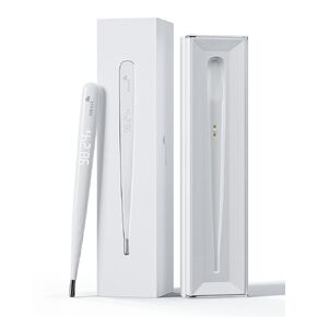 Digital Thermometer for Adults and Kids, Fast Reading Digital Thermometer with LED Display, Medical Grade Rechargeable Oral Thermometer for Adults with Portable Charging Case and Fever Alarm in Kuwait