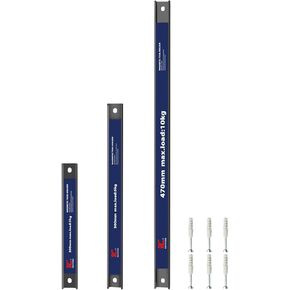 مجموعة حامل الأدوات المغناطيسية الدوارة، 18.5 بوصة/11.8 بوصة/7.8 بوصة، منظم مطبخ مرآب ورشة عمل متعدد الأحجام مكون من 3 قطع، شرائط مغناطيسية شديدة التحمل مع أدوات تثبيت in Kuwait