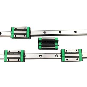 2 * 1-1200mm Rai LGuide + 4 Pcs HGH20HA HGW20CC Linear Block(2Rail 4HGW20CC,300mm) in Kuwait