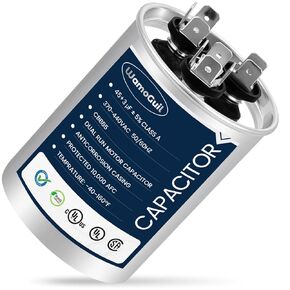 45/3 uF 45+3 MFD 370VAC or 440VAC Dual Run Start Round A/C Capacitor CBB65 CBB65B Air Conditioner Capacitors for AC Unit Fan Motor Start or Heat Pump or Condenser Straight Cool in Saudi Arabia
