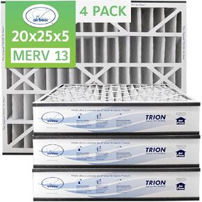 فلتر هواء HVAC مطوي بقطر 20 × 25 × 5 MERV 13 (4 عبوات) (الحجم الفعلي: 19.75 × 24.25 × 4.9 بوصة) متوافق مع الجزء رقم: 266649-102 in Kuwait