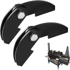 قطعتان من مفصلات مدخن الشواء الكبيرة مقاس 8 × 2 1/4 بوصة، متوافقة مع أبواب مفصلات مدخن الشواء من Burn Shop، تناسب ألواح فولاذية مقاس 3/16 بوصة، مع مسمار وجوز وغسالات in Kuwait