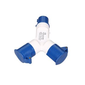 1012 موصل مقبس صناعي واحد إلى اثنين برأسين 16A 220V مقرنة طيران ثلاثية النواة (1012) in Kuwait