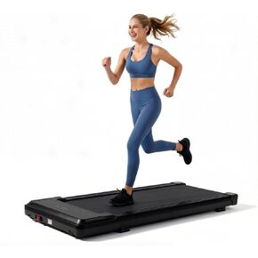 NEWBULIG Walking Pad Under Desk Treadmill, Portable Compact Electric Walking Treadmill with Remote Control & LED Display for Home Office, Quiet Fitness Machine, Black in Kuwait