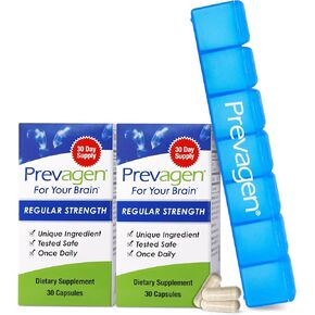 Prevagen Regular Strength - 30 Capsules (1 Month Supply) 10mg of Apoaequorin Plus Vitamin D3 in Kuwait