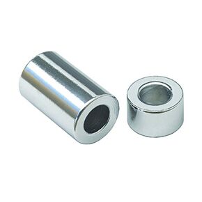Chrome Plated Steel Spacer 9/32" ID x 5/8" OD x 3/8" Length, for 1/4" Diameter Bolts (Pack of 5) in Saudi Arabia