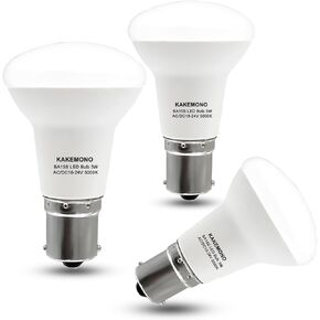 KAKEMONO 1383 1139 R12 LED عاكس الضوء لمبة 12V 24V BA15S SC حربة، 3W 1156 1141 لمقطورة RV Camper Trailer Marine Boat القراءة الخفيفة، ضوء النهار الأبيض 5000K، حزمة من 3 in Kuwait