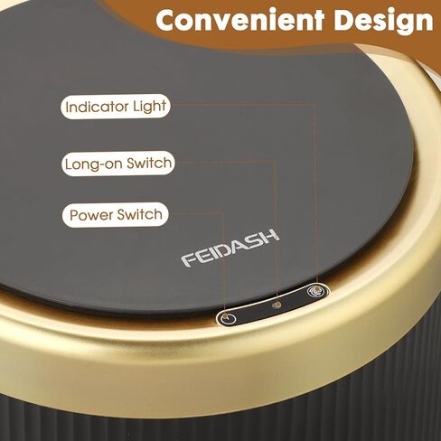 Automatic Bathroom Trash Cans Touchless, 3.7 Gallon Modern Motion Sensor Trash Can with Lid,Diaper Trash Bin,Plastic Smart Garbage Can Suitable for Toilet, Bedroom, Office, Kitchen -Dark Gray in Saudi Arabia