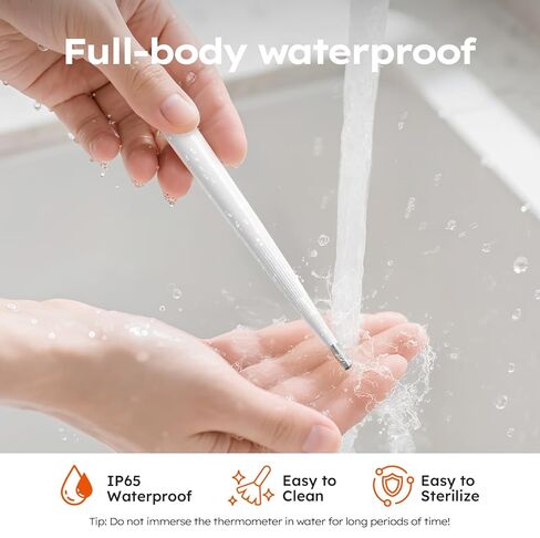 Digital Thermometer for Adults and Kids, Fast Reading Digital Thermometer with LED Display, Medical Grade Rechargeable Oral Thermometer for Adults with Portable Charging Case and Fever Alarm in Kuwait