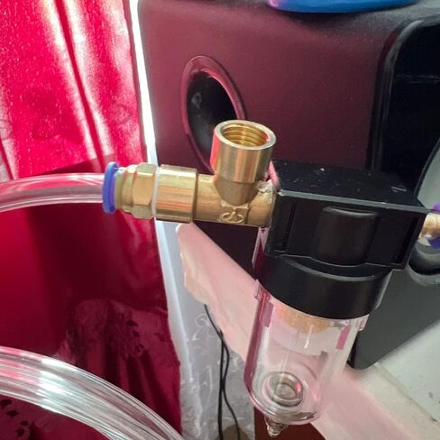 Brass Tee Elbow Pipe Fitting - 2Way & 3Way Connector for Water, Oil - 1/8" to 3/4" Male & Female Thread Adapter(PV-MF 3/8") in Saudi Arabia