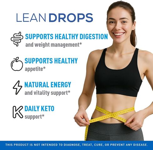 Lean Drops – Official LeanDrops Liquid Formula, Original Lean Drops Supplement All Natural Premium Advanced Formula, Leandrops Support for Overall Wellness and Support Health, 1 Bottle for 1 Month in Saudi Arabia