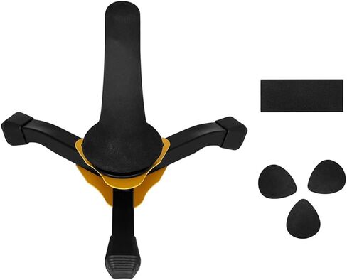 حامل كلارينيت قابل للطي من Holibanna مع قاعدة ثلاثية الأرجل، حامل ساكسفون ومزمار محمول لآلات الرياح، ملحق آلة موسيقية مدمجة وخفيفة الوزن للعروض in Kuwait