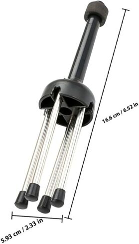 ibasenice Portable Clarinet Stand Black Metal Holder for Clarinet and Flute with Compact Design, Wind Instrument Rack Suitable for Travel and Practice in Saudi Arabia