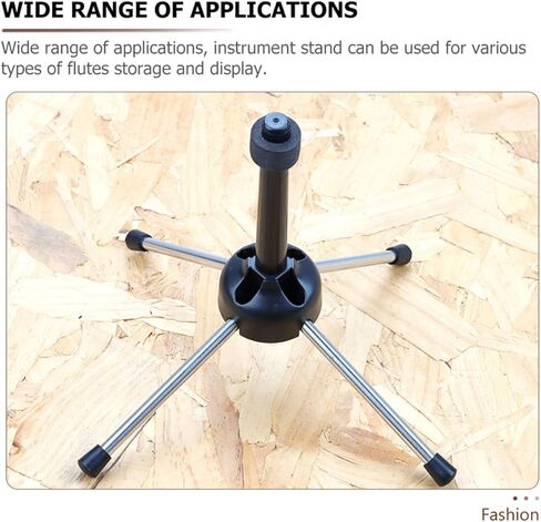 ibasenice Portable Clarinet Stand Black Metal Holder for Clarinet and Flute with Compact Design, Wind Instrument Rack Suitable for Travel and Practice in Saudi Arabia