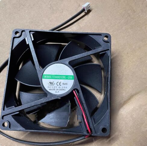 CHA9212RL-25B DC 12V 0.10A 92x92x25mm مروحة تبريد بسلكين in Saudi Arabia