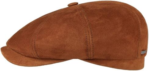 Stetson Hatteras Goat Suede Flat Cap Men | Made in Germany in Saudi Arabia