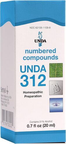 UNDA 312 Numbered Compounds | Homeopathic Preparation | 0.7 fl. oz. in Saudi Arabia