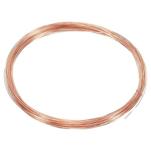 32.8 Feet Solid Bare Copper Wire, 25 Gauge 99.9% Pure Copper Wire 0.5mm Soft Beading Wire Metal Plant Stem Ties for Jewelry Craft (10m) in Saudi Arabia