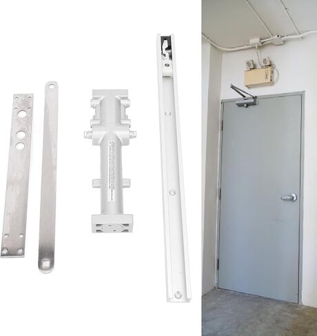 TOPINCN Automatic Door Closer Hydraulic Door Closer Automatic Self Closing Hinges, Commercial High Traffic Auto in Saudi Arabia