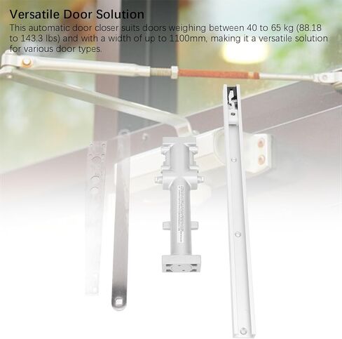 TOPINCN Automatic Door Closer Hydraulic Door Closer Automatic Self Closing Hinges, Commercial High Traffic Auto in Saudi Arabia