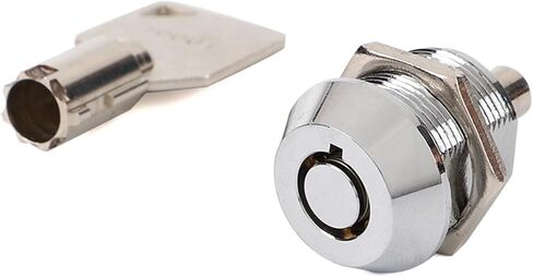 JK525 Tubular Key Brass Push Lock Hole Size 19mm Key Different Cam Lock 1Pcs in Saudi Arabia