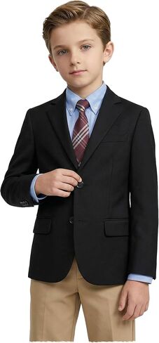 Blazer for Boys Kids Suit Jacket Formal Christmas Homecoming Dress Blazers for Boy Wedding Toddler Teen Casual Sport Coat in Saudi Arabia