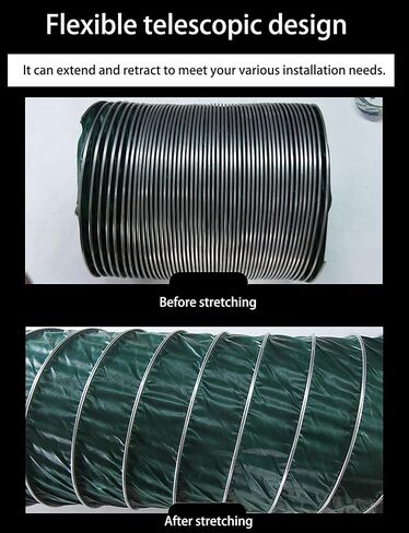 Heavy-Duty Flexible Air Duct Hose - Heat & Flame Resistant, Triple-Proof Design for Dryer Vent, Range Hood, Bathroom Exhaust - Durable, Flexible, High-Performance Ventilation Solution in Saudi Arabia