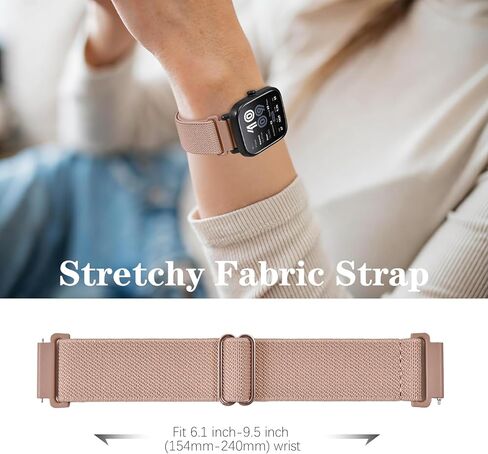 10 Pack Watch Bands Compatible with Amazfit Bip 6/Bip 5/Active Max/Balance 2/Balance,22mm Soft Stretchy Breathable Nylon Replacement Sport Straps for Amazfit GTR 4/3/3 Pro/2 Women Men in Saudi Arabia