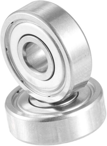 625ZZ Bearings Double Shielded Pre-Lubricated Deep Groove Ball Bearings 5x16x5mm Silver Tone - Pack of 2 Auto Replacement Parts in Saudi Arabia
