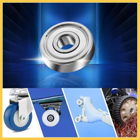 625ZZ Bearings Double Shielded Pre-Lubricated Deep Groove Ball Bearings 5x16x5mm Silver Tone - Pack of 2 Auto Replacement Parts in Saudi Arabia