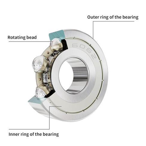 2Pcs 606ZZ Deep Groove Ball Bearings ID 6mm x OD 17mm x Width 6mm 606-2Z Double High Carbon Steel Seal Shielded Deep Groove Ball Bearings Miniature Bearing Industrial Bearing in Kuwait
