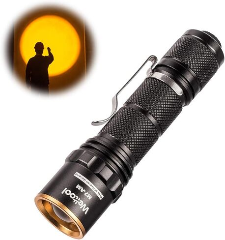 Weltool M7-RD ضوء أحمر حتى شعاع مصباح يدوي سلسلة التكيف الداكن يحافظ على الرؤية الليلية لسلامة السلاحف البحرية والطيران وعلم الفلك والتخييم والصيد in Kuwait