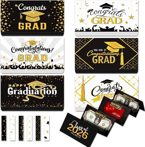 6 قطع بطاقات هدايا عيد الميلاد المالية لهدايا عيد الميلاد المفاجئة، كتيب مغلفات النقود لعيد الميلاد حامل بطاقات الهدايا النقدية، حاملي أموال عيد الميلاد لأفكار الهدايا النقدية in Kuwait