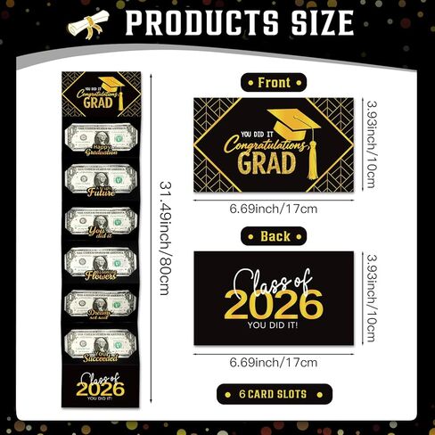 6 قطع بطاقات هدايا عيد الميلاد المالية لهدايا عيد الميلاد المفاجئة، كتيب مغلفات النقود لعيد الميلاد حامل بطاقات الهدايا النقدية، حاملي أموال عيد الميلاد لأفكار الهدايا النقدية in Kuwait