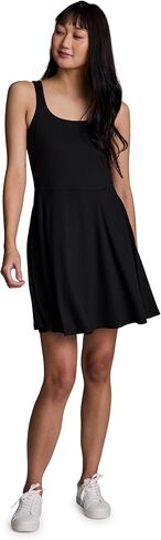 RBX Women's Active Dress, Super Soft Flirty Fit and Flare Quick Drying Stretch Jersey Knit Tank Dress with Pockets in Saudi Arabia