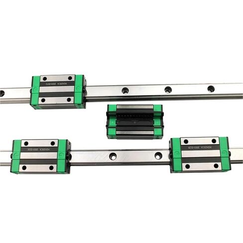 2 * 1-1200mm Rai LGuide + 4 Pcs HGH20HA HGW20CC Linear Block(2Rail 4HGW20CC,300mm) in Saudi Arabia