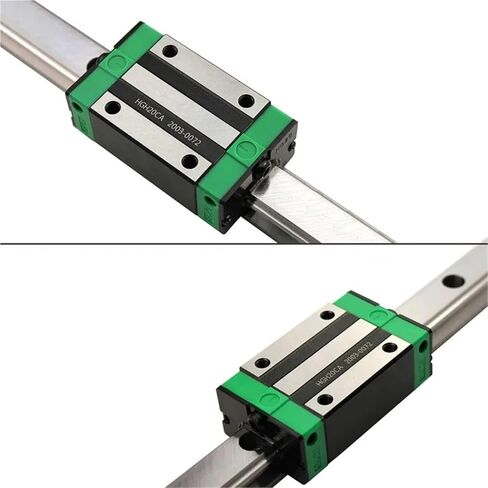 2 * 1-1200mm Rai LGuide + 4 Pcs HGH20HA HGW20CC Linear Block(2Rail 4HGW20CC,300mm) in Saudi Arabia