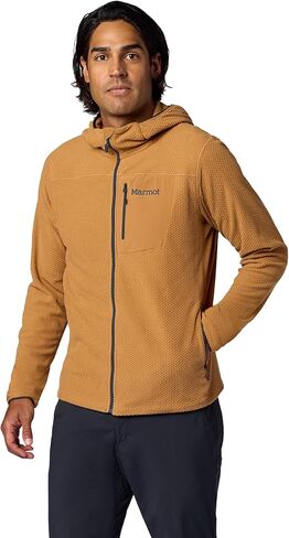 سترة MARMOT AirFleece Performance للرجال بسحاب كامل من الصوف - قابلة للتمدد، ملائمة رياضية، طبقة متوسطة - المشي لمسافات طويلة، التسلق، الرحلات in Saudi Arabia