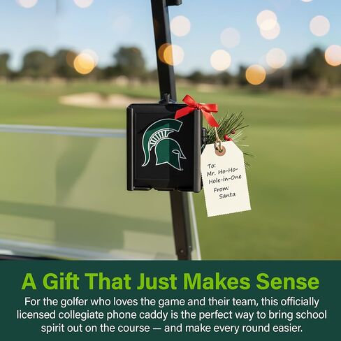 Desert Fox Golf Phone Caddy-حامل الهاتف القابل للتعديل في لعبة الجولف مع حزام آمن لتطبيقات GPS & Golf الخالية من اليدين-Fit Universal ، مرخص رسميًا in Saudi Arabia