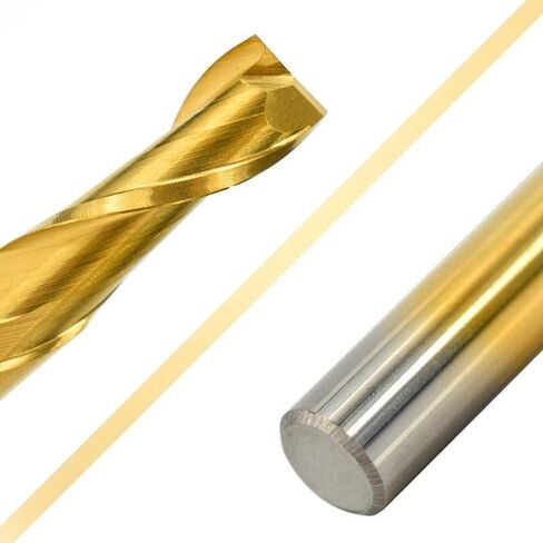 1pcs Spiral 2 Flute Solid Carbide CNC End Mill Flat 4/6/8/10/12mm Shank Milling Cutter Router Bit for Woodworking in Kuwait