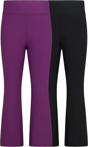 Yogalicious Little Girls 2 Pack Ribbed Everyday Flared Leg Pant in Saudi Arabia
