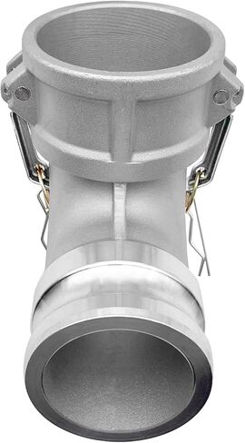 SAFBY نوع ألومنيوم DA Camlock Fitting، كوع 90 درجة، 4 بوصات أنثى × 4 بوصات ذكر (DA90-40-AL)، وصلة نقل سائل من الدرجة الصناعية للبترول والكيماويات والمياه in Saudi Arabia