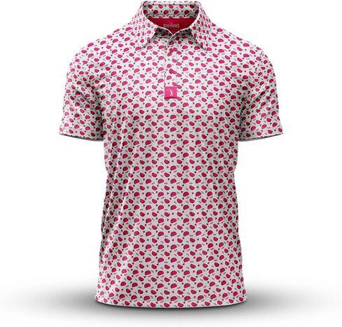 Bogey Bros - Curves Right - Funny Golf Polo Shirts – 4 Way Stretch Men’s Golf Shirts Short Sleeve, Golf Polos for Men with UPF 50 Protection, Funny Golf Polo Shirt for All Season Wear - Large in Saudi Arabia
